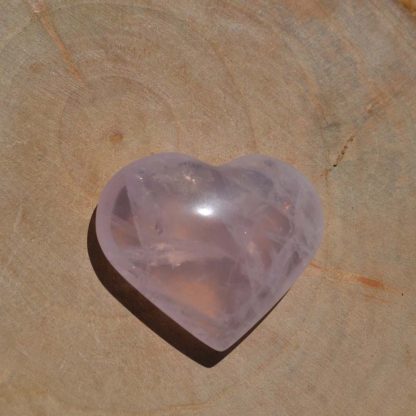 coeur quartz rose