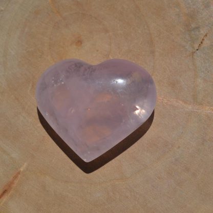 coeur quartz rose