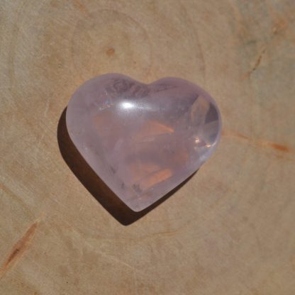 coeur quartz rose