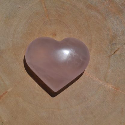 coeur quartz rose