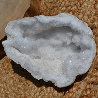 géode quartz blanc