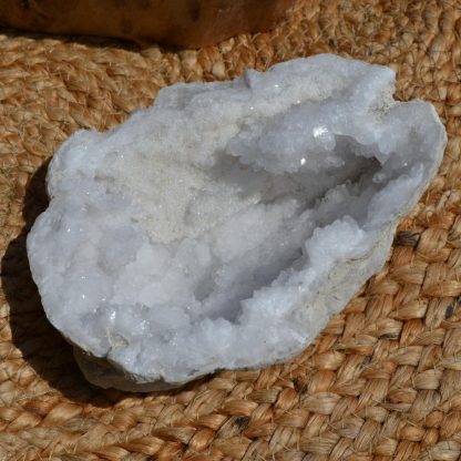 géode quartz blanc