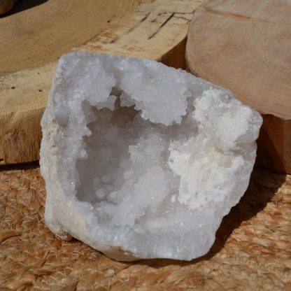 géode quartz blanc