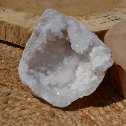 géode quartz blanc