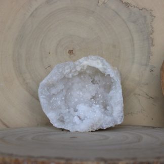 géode quartz blanc