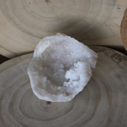 géode quartz blanc