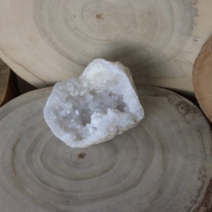 géode quartz blanc