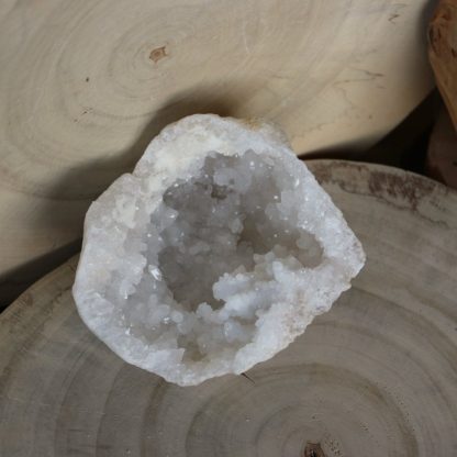 géode quartz blanc